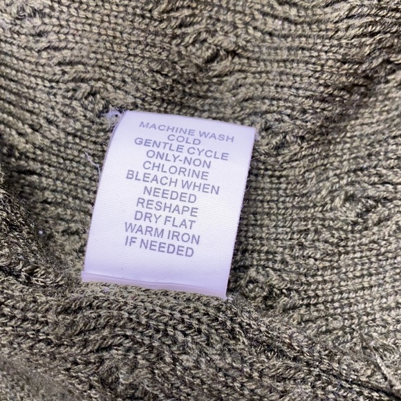 Market & Spruce Green Cardigan Brown Elbow Patches Size Small - Picture 6 of 6